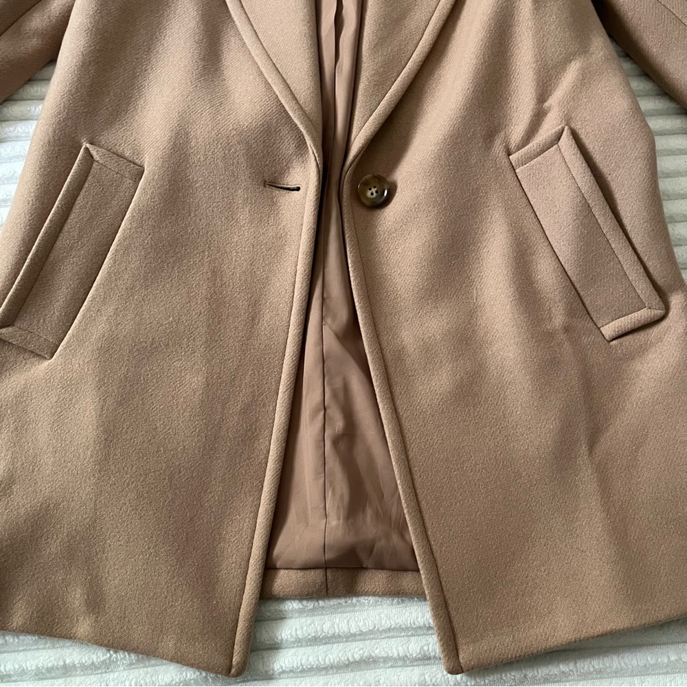 Theory Razan Tan Coat - Picture 3 of 8
